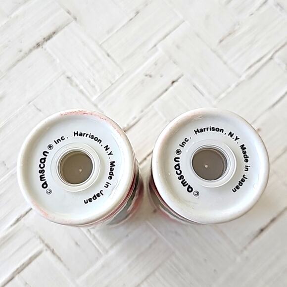 Amscan Christmas Holiday Wreath Salt & Pepper Shakers 3"T x 2" W (NIOB) - Picture 8 of 8